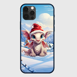 Дракон на  снежном фоне – Чехол для iPhone 12 Pro с принтом купить