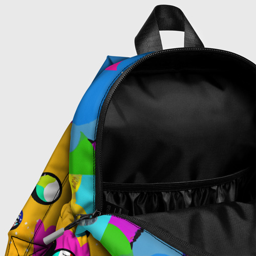 Детский рюкзак 3D с принтом Girl's face - pop art, фото #4