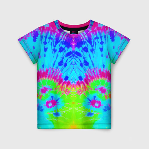 Детская футболка 3D Tie-Dye abstraction, цвет 3D печать