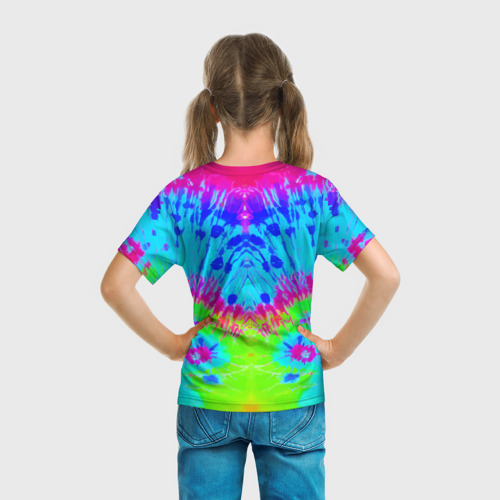 Детская футболка 3D Tie-Dye abstraction, цвет 3D печать - фото 6