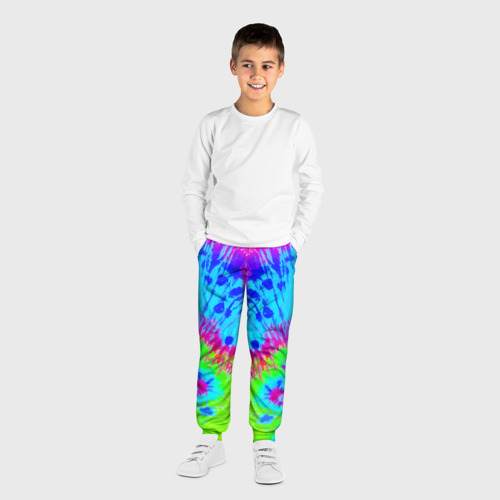 Детские брюки 3D Tie-Dye abstraction, цвет 3D печать - фото 4
