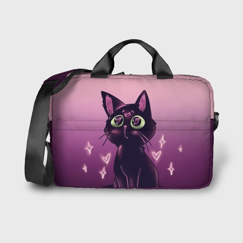 Сумка для ноутбука 3D Sad-lovly  cat