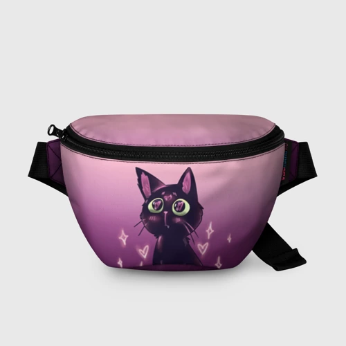 Поясная сумка 3D Sad-lovly  cat