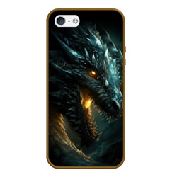 Чехол для iPhone 5/5S матовый Древний дракон символ 2024