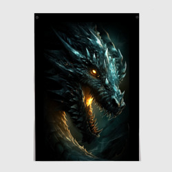 Постер Древний дракон символ 2024