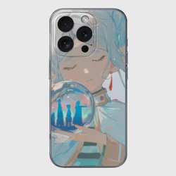 Чехол для iPhone 16 Pro Max силиконовый с защитой камеры Sousou no Frieren