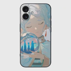 Чехол для iPhone 16 силиконовый с защитой камеры Sousou no Frieren