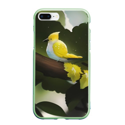 Чехол для iPhone 7Plus/8 Plus матовый Маленькая жёлтая птица на дереве