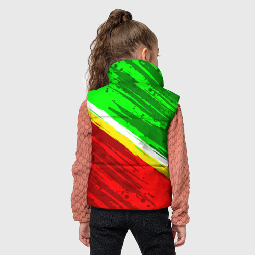 Детский жилет утепленный 3D Флаг Зеленограадского АО, цвет черный - фото 4