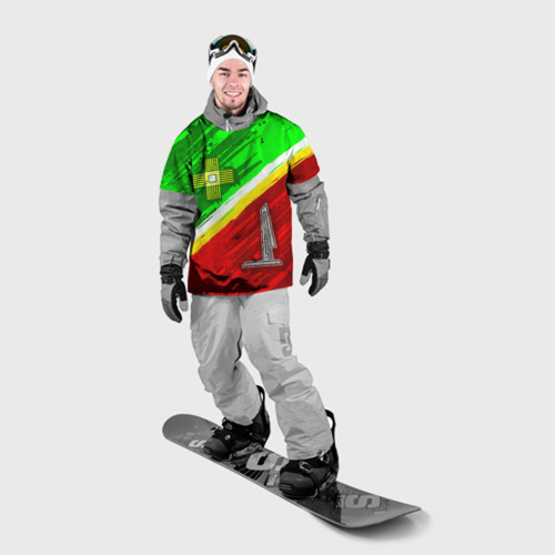 Накидка на куртку 3D Флаг Зеленограадского АО, цвет 3D печать - фото 3