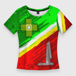 Женская футболка 3D Slim Флаг Зеленограадского АО