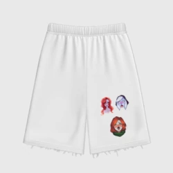 Женские шорты oversize футер хлопок Dota 2 Ahegao