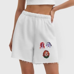 Женские шорты oversize футер хлопок Dota 2 Ahegao - фото 2