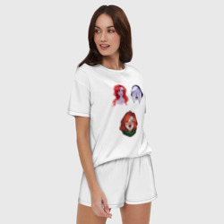 Женская пижама с шортиками хлопок Dota 2 Ahegao - фото 2