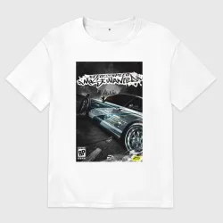 Женская футболка хлопок Oversize Most wanted - BMW