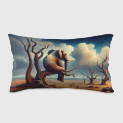Подушка 3D антистресс Слон сидит на ветке дерева в пустыне