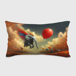 Подушка 3D антистресс Сюрреалистичный слон летит за шариком