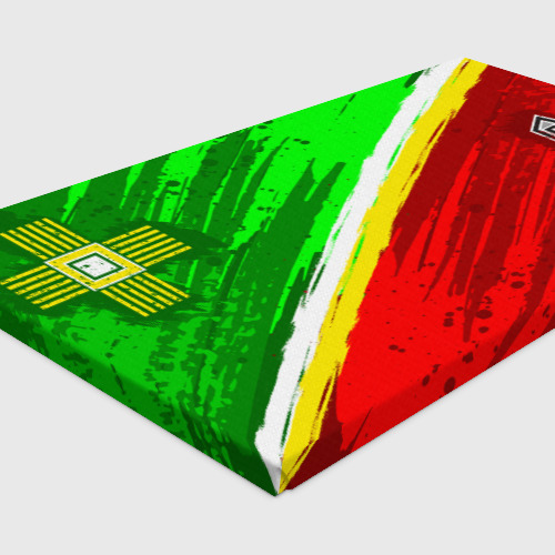 Холст прямоугольный Зеленоградский флаг, цвет 3D печать - фото 4
