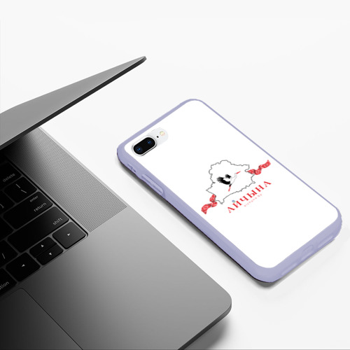 Чехол для iPhone 7Plus/8 Plus матовый с принтом Беларусь Айчына Бусел, фото #5
