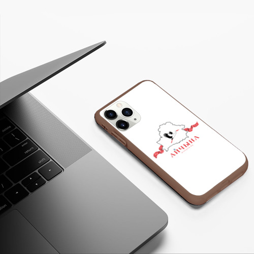 Чехол для iPhone 11 Pro матовый с принтом Беларусь Айчына Бусел, фото #5