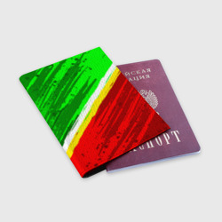 Обложка для паспорта матовая кожа Расцветка Зеленоградского флага - фото 2