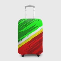 Чехол для чемодана 3D Расцветка Зеленоградского флага