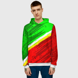 Мужская толстовка 3D Расцветка Зеленоградского флага - фото 2