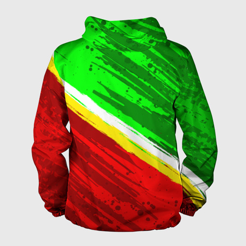 Мужская ветровка 3D Расцветка Зеленоградского флага, цвет белый - фото 2