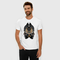 Мужская футболка хлопок Slim Анубис древнеегипетский бог - фото 2