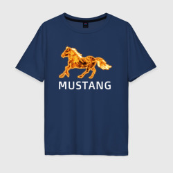 Мужская футболка хлопок Oversize Mustang firely art