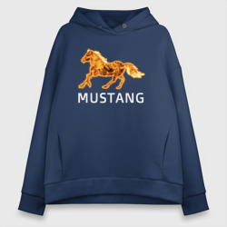 Женское худи Oversize хлопок Mustang firely art