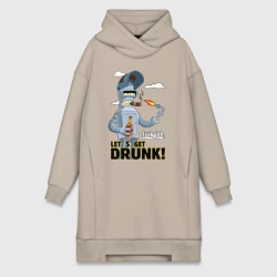 Платье-худи хлопок К черту работу - давайте выпьем: Бендер сварщик