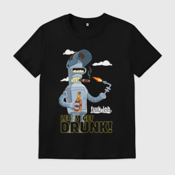 Мужская футболка хлопок К черту работу - давайте выпьем: Бендер сварщик
