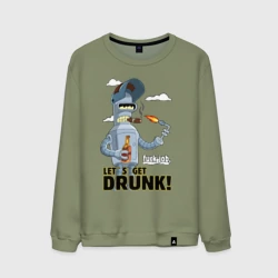 Мужской свитшот хлопок К черту работу - давайте выпьем: Бендер сварщик