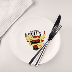 Тарелка Bulls logo with hands