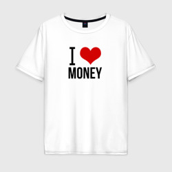 Мужская футболка хлопок Oversize I love money