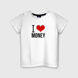 Детская футболка хлопок I love money