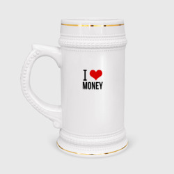 Кружка пивная I love money