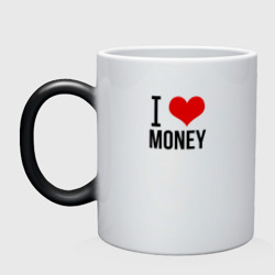 Кружка хамелеон I love money