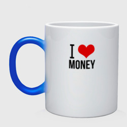 Кружка хамелеон I love money