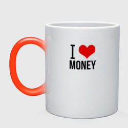 Кружка хамелеон I love money