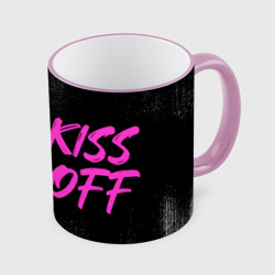 Kiss off - stop – Кружка с полной запечаткой с принтом купить