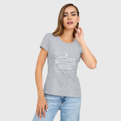 Женская футболка хлопок Slim Я нутрициолог, а какая твоя суперсила белым цветом - фото 2