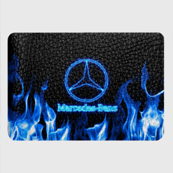 Картхолдер с принтом Mercedes-benz blue neon - фото 2