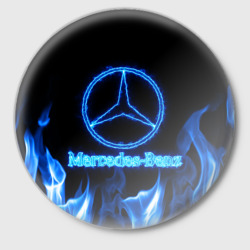 Значок Mercedes-benz blue neon