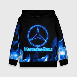 Детская толстовка 3D Mercedes-benz blue neon