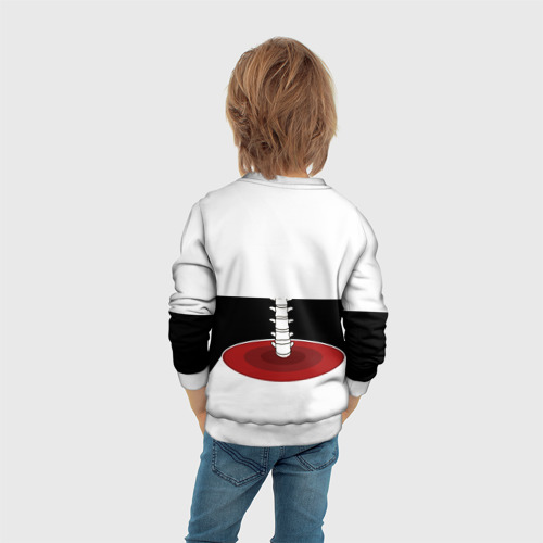 Детский свитшот 3D Иллюзия позвоночника, цвет 3D печать - фото 6