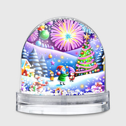 Игрушка Снежный шар Новогодняя иллюстрация