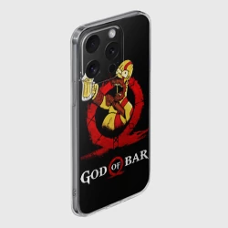 Чехол для iPhone 15 Pro Max силиконовый с защитой камеры Бог бара - фото 2