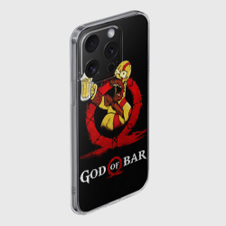 Чехол для iPhone 15 Pro силиконовый с защитой камеры Бог бара - фото 2